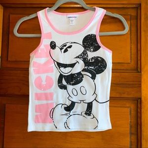 M 7/8 Disney Mickey Mouse Girls tank top! Unique